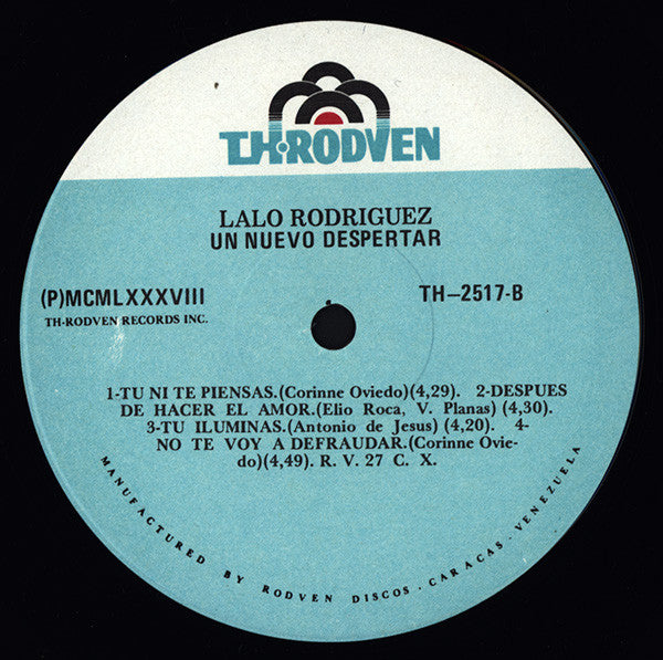 Lalo Rodriguez : Un Nuevo Despertar (LP, Album)