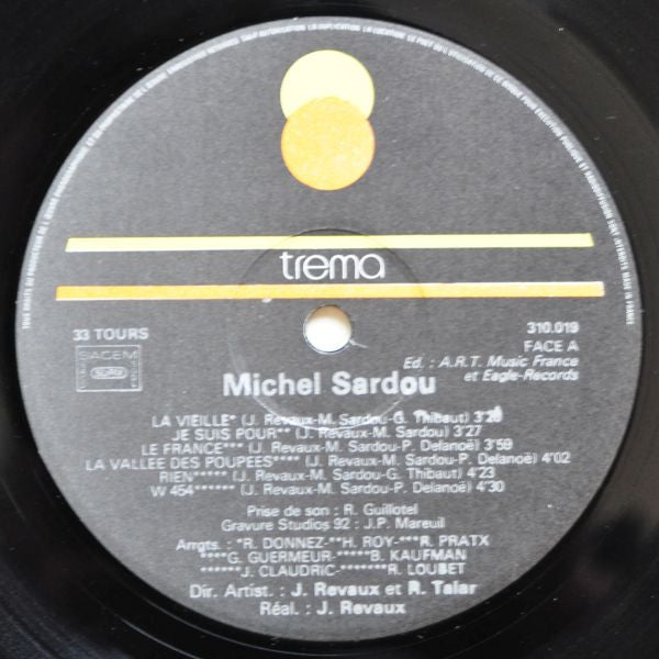 Michel Sardou - Michel Sardou (LP, Album, Gat) - De Platen Aap – Vinylwinkel in Brielle & online webshop voor muziekliefhebbers