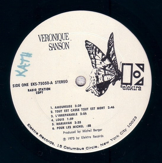 Véronique Sanson : Veronique Sanson (LP, Promo)