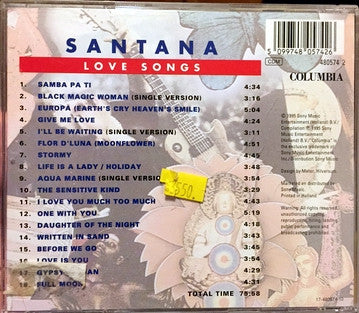 Santana - Love Songs (CD, Comp) - De Platen Aap – Vinylwinkel in Brielle & online webshop voor muziekliefhebbers