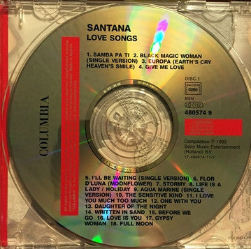 Santana - Love Songs (CD, Comp) - De Platen Aap – Vinylwinkel in Brielle & online webshop voor muziekliefhebbers
