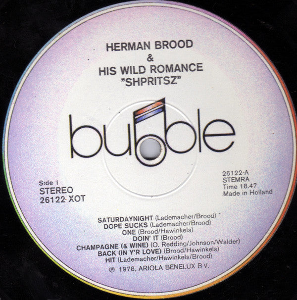 Herman Brood & His Wild Romance : Shpritsz (LP, Album)