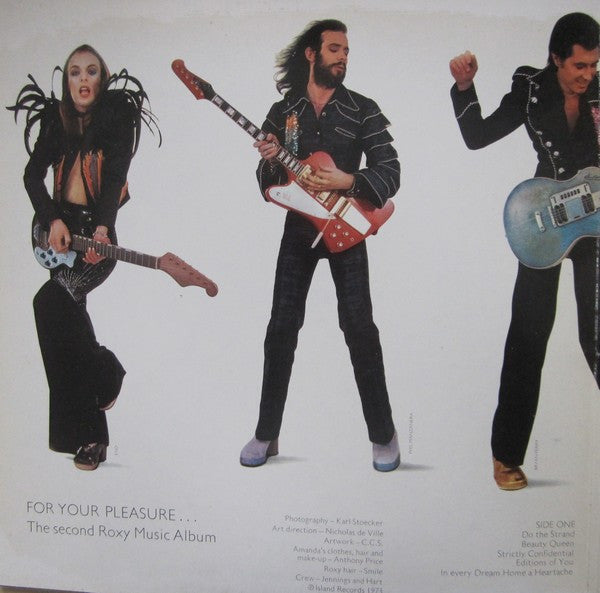 Roxy Music : For Your Pleasure (LP, Album, RE, Gat)