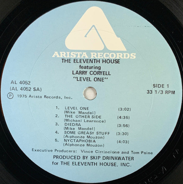 The Eleventh House Featuring Larry Coryell : Level One (LP, Album, Pla)