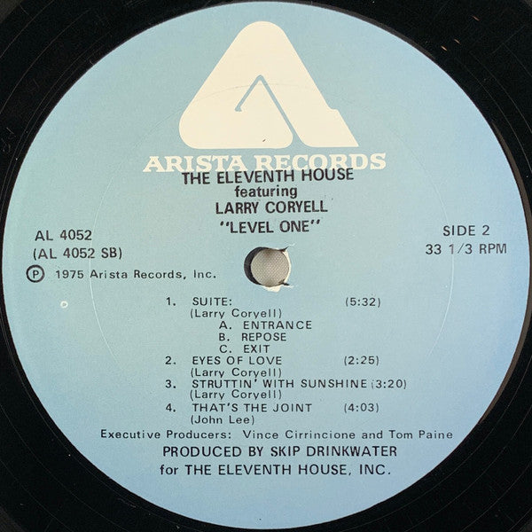 The Eleventh House Featuring Larry Coryell : Level One (LP, Album, Pla)