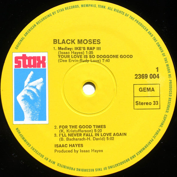 Isaac Hayes : Black Moses (2xLP, Album, Fol)