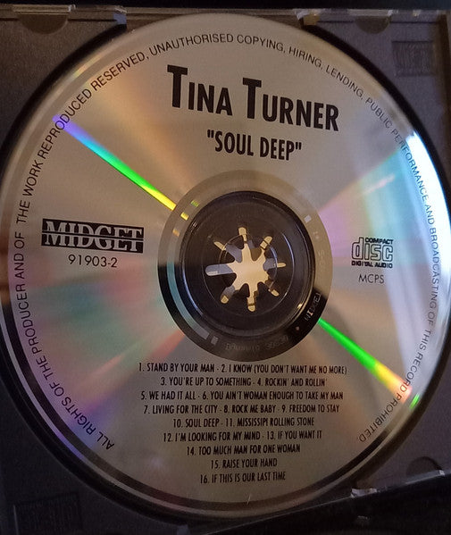 Tina Turner - Soul Deep (CD, Comp) - De Platen Aap – Vinylwinkel in Brielle & online webshop voor muziekliefhebbers