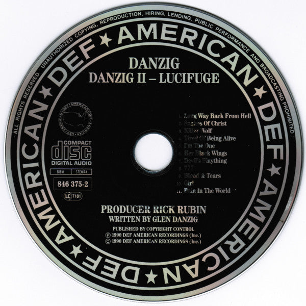 Danzig - Danzig II - Lucifuge (CD, Album) - De Platen Aap – Vinylwinkel in Brielle & online webshop voor muziekliefhebbers