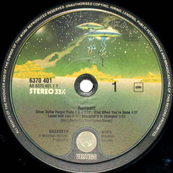 Nazareth (2) : Rampant (LP, Album, RE)