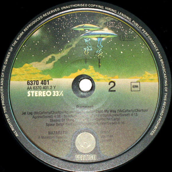 Nazareth (2) : Rampant (LP, Album, RE)