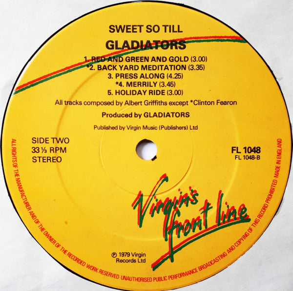 Gladiators, The : Sweet So Till (LP,Album)