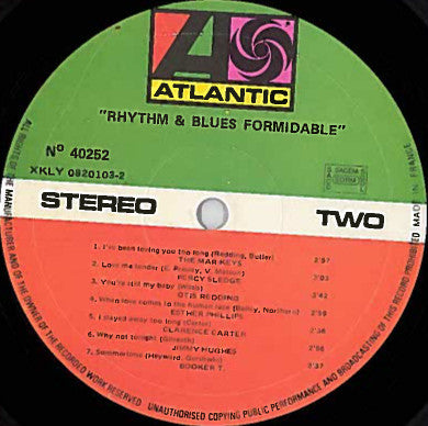 Various : Rhythm And Blues Formidable (LP, Comp, RE)