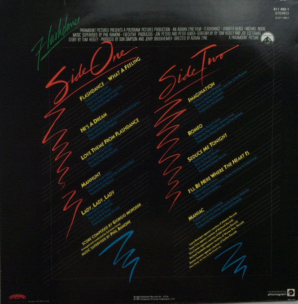 Various : Flashdance (Original Soundtrack From The Motion Picture) (LP, Album)