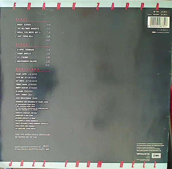 Frank Zappa : Jazz From Hell (LP, Album)