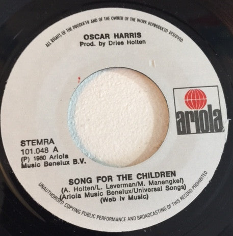 Oscar Harris : Song For The Children (7")