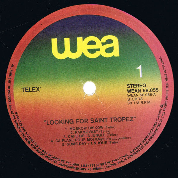 Telex : Looking For Saint Tropez (LP, Album)
