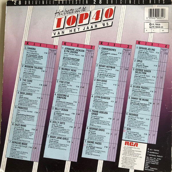 Various : Het Beste Uit De Top 40 Van Het Jaar '85 (2xLP, Comp)