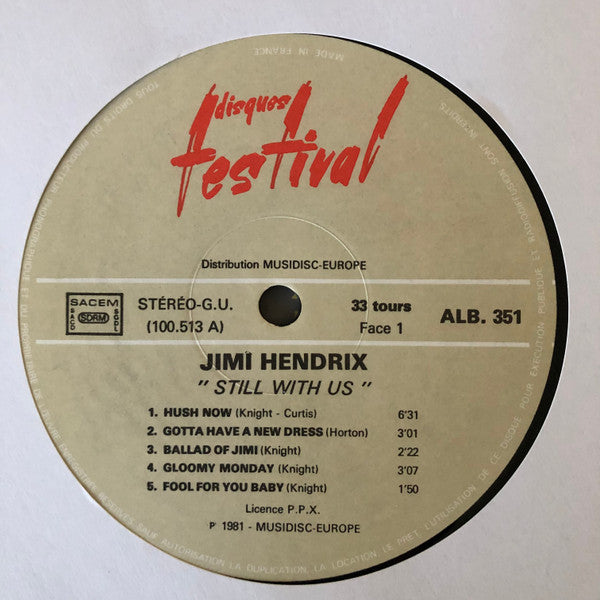 Jimi Hendrix : Still With Us (2xLP, Comp)