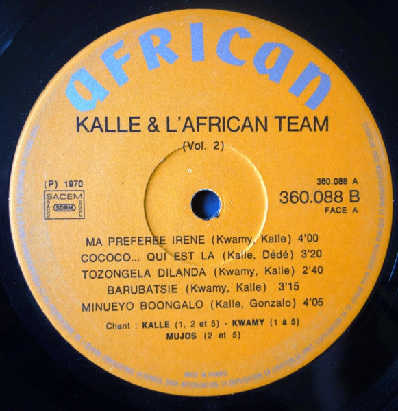 Le Grand Kalle &  L'African Team De Paris : Volume 2 (LP, Comp, RE)