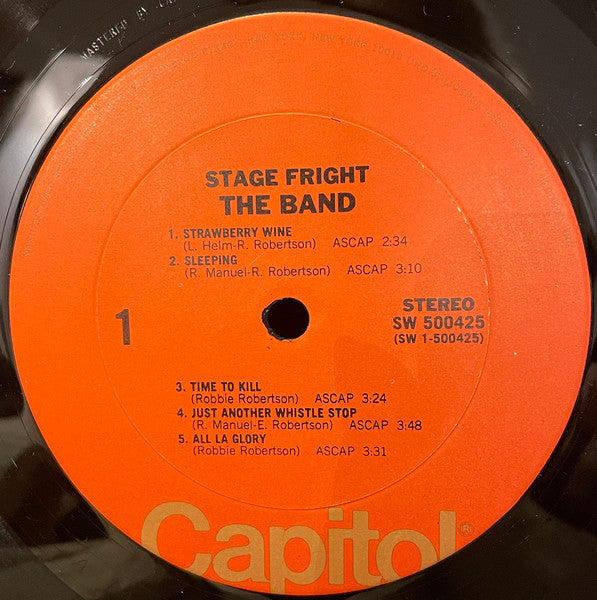 The Band : Stage Fright (LP, Album, Club, San)