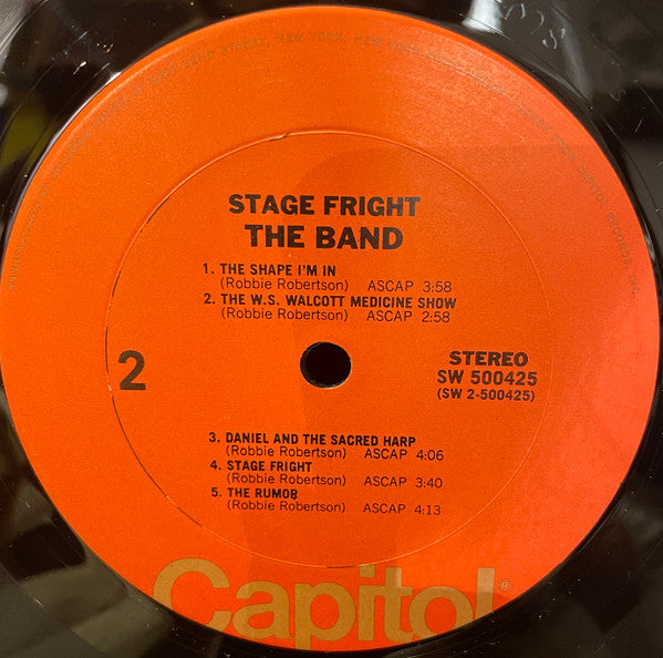 The Band - Stage Fright (LP, Album, Club, San) - De Platen Aap – Vinylwinkel in Brielle & online webshop voor muziekliefhebbers