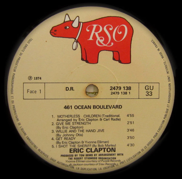 Eric Clapton : 461 Ocean Boulevard (LP, Album)
