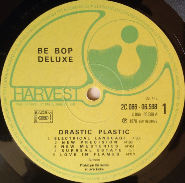 Be Bop Deluxe : Drastic Plastic (LP,Album,Reissue)