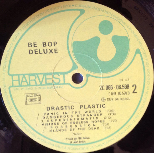 Be Bop Deluxe : Drastic Plastic (LP,Album,Reissue)