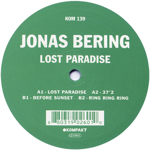 Jonas Bering : Lost Paradise (12")