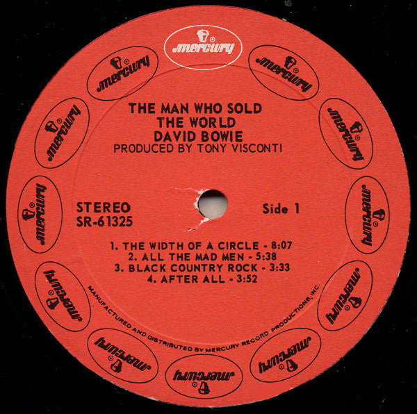 David Bowie : The Man Who Sold The World (LP, Album, Sta)