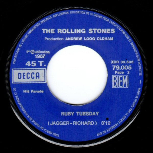 The Rolling Stones : Let's Spend The Night Together / Ruby Tuesday (7", Single)