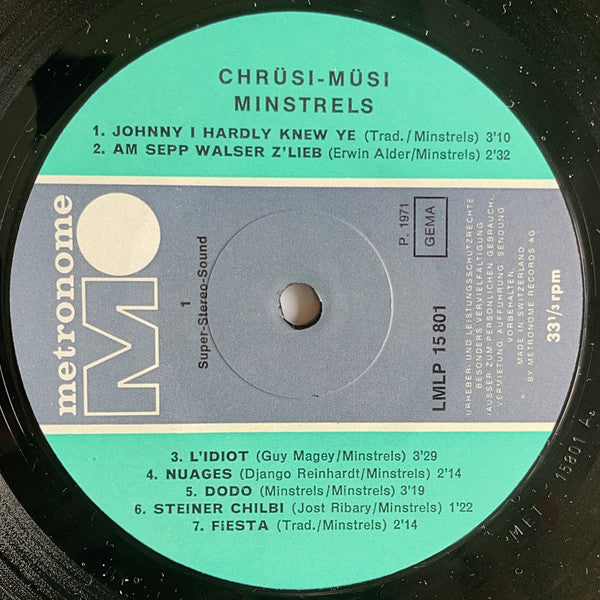 Minstrels* : Chrüsimüsi (LP, Album)