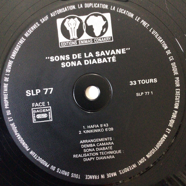 Sona Diabaté : Sons de la Savane (LP)