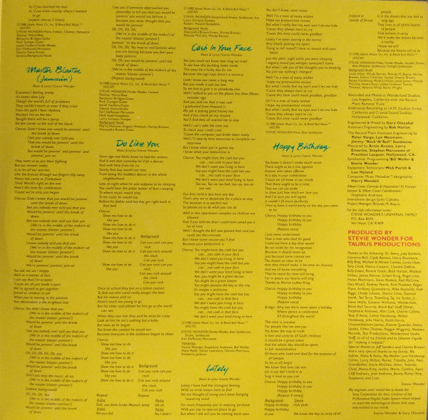 Stevie Wonder : Hotter Than July (LP, Album, RE, Gat)