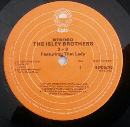 The Isley Brothers : 3 + 3 (LP, Album, RE, Ora)
