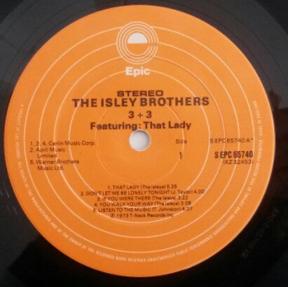 The Isley Brothers : 3 + 3 (LP, Album, RE, Ora)