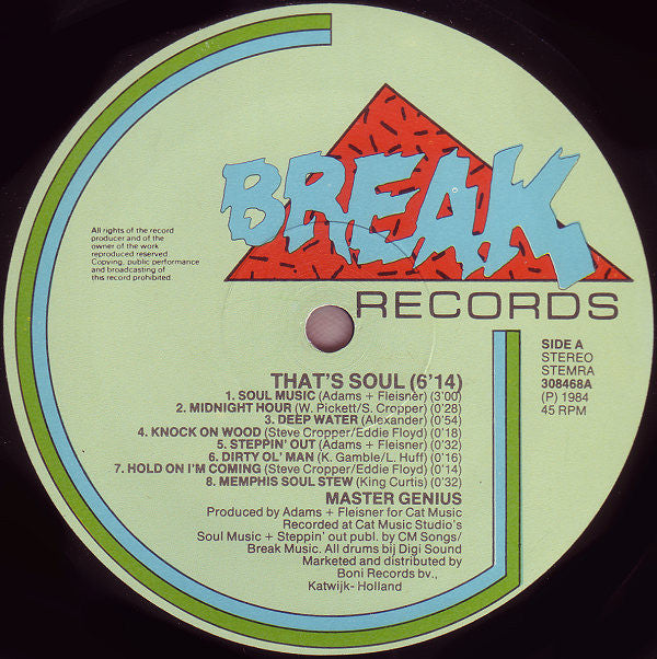 Master Genius : That's Soul (12")