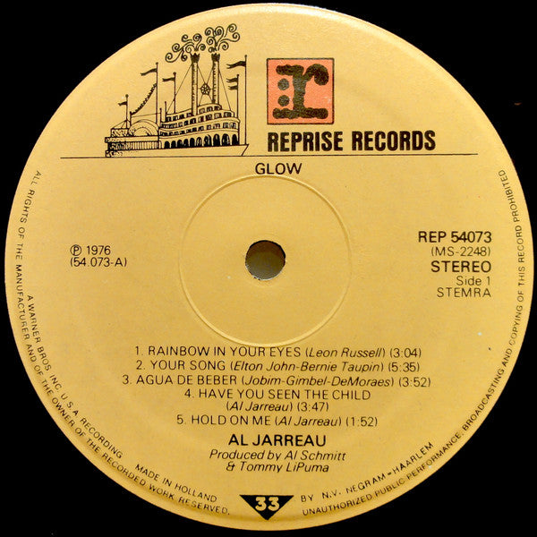 Al Jarreau : Glow (LP,Album)