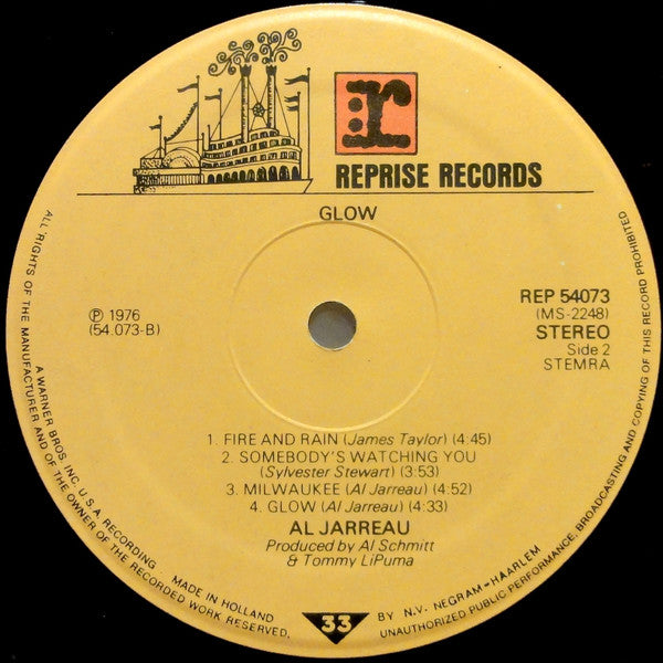 Al Jarreau : Glow (LP,Album)