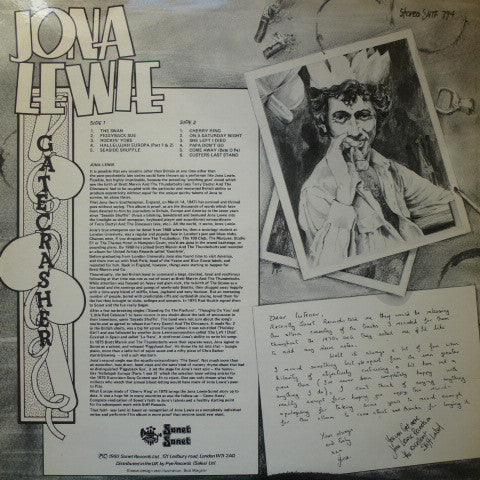 Jona Lewie : Gatecrasher (LP, Comp)