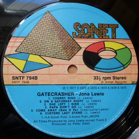 Jona Lewie : Gatecrasher (LP, Comp)