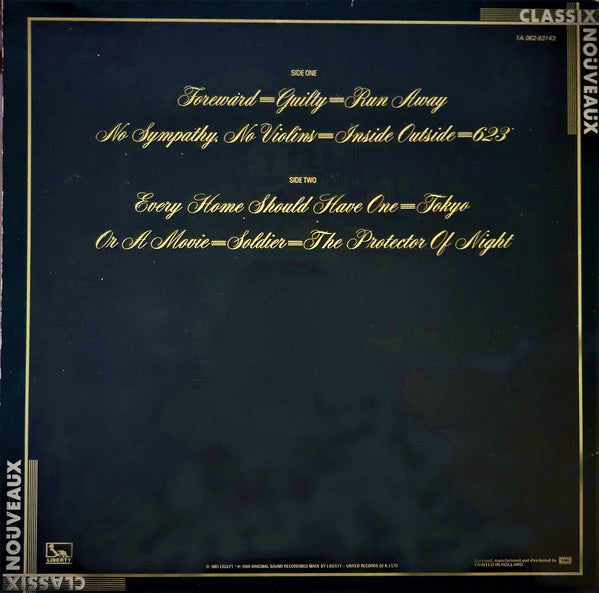 Classix Nouveaux : Night People (LP, Album, Gat)