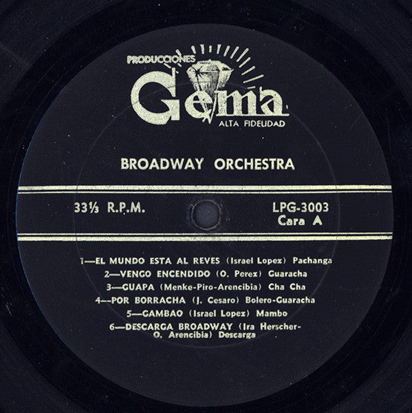 Broadway Orchestra* : Broadway Orchestra (LP, Mono)