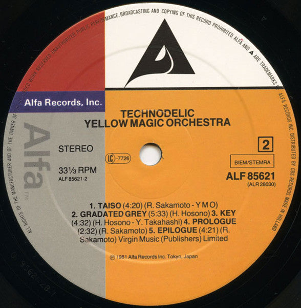 Yellow Magic Orchestra : Technodelic (LP, Album)