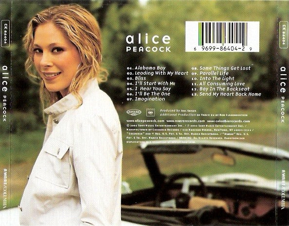 Alice Peacock : Alice Peacock (CD, Album)