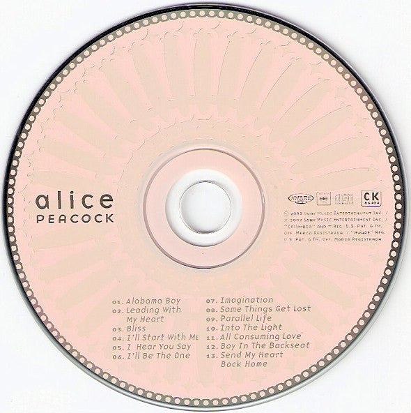 Alice Peacock : Alice Peacock (CD, Album)