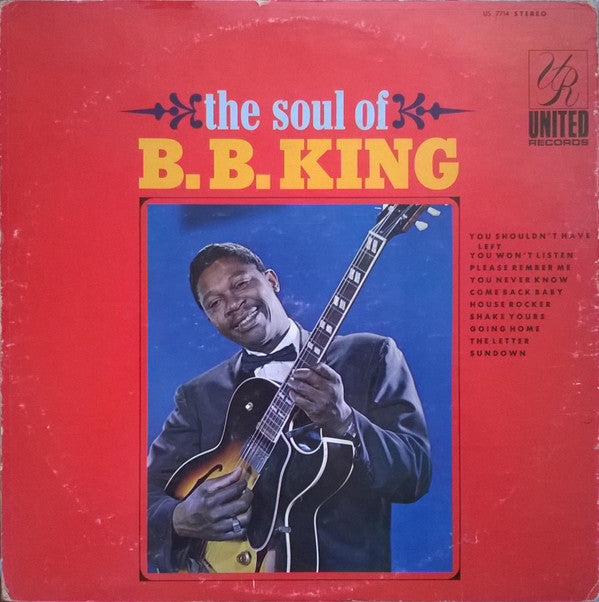 B.B. King : The Soul Of B.B. King (LP, RE)