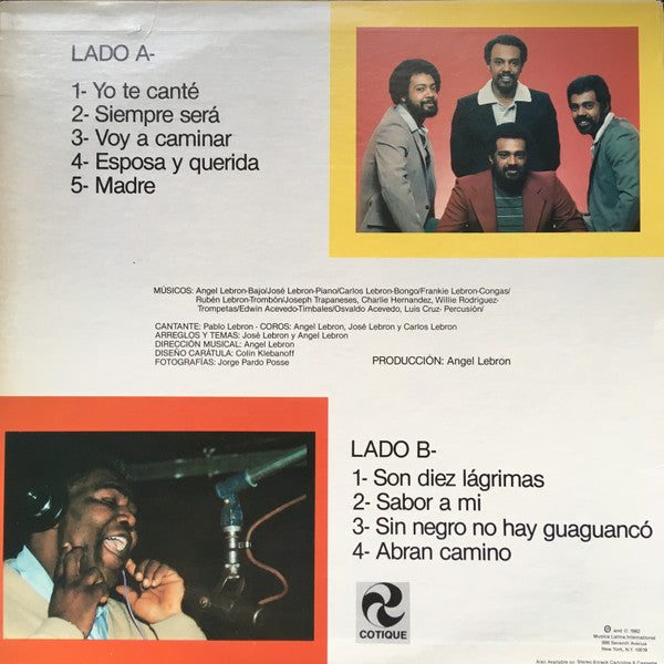 Lebron Brothers : Criollo (LP, Album)