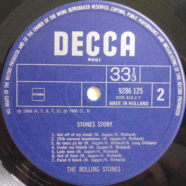 The Rolling Stones : Stones Story (2xLP, Comp, Boo)