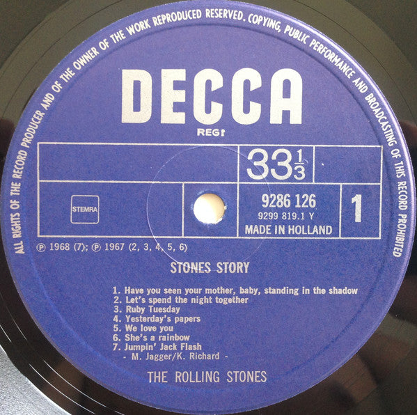 The Rolling Stones : Stones Story (2xLP, Comp, Boo)